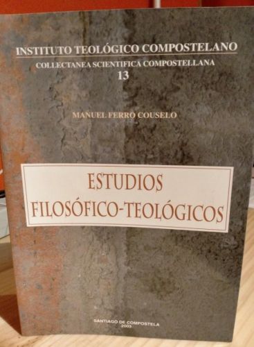 Portada do libro de Manuel Ferro Couselo, Estudios Filosófico-teológicos