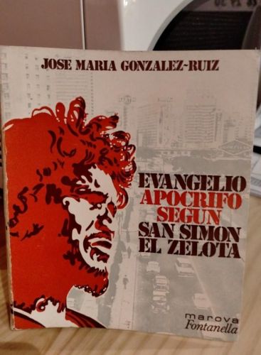 Portada do libro de Jose María González-Ruiz, Evangelio Apócrifo según San Simón el Zelota