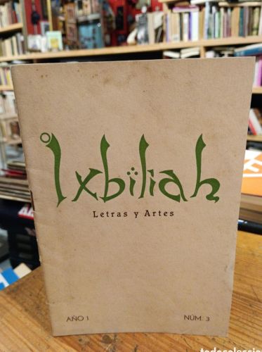 Portada do libro de Ixbiliah Letras y artes