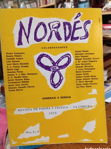 Portada del libro de Nordés homenaje a Rosalía. Revista