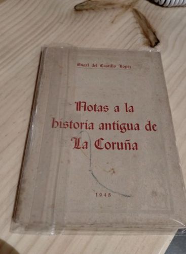 Portada do libro de Notas a la historia antigua de La Coruña