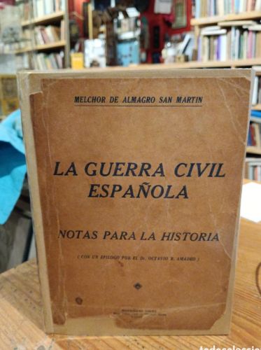 Portada do libro de Melchor de Almagro San Martín, La guerra civil española