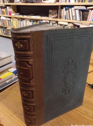 Portada del libro de El poder temporal de los papas 1865