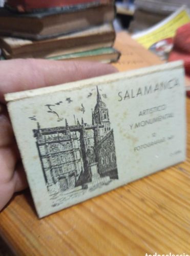 Portada do libro de SALAMANCA. ARTISTICO Y MONUMENTAL. 12 FOTOGRAFIAS. PRIMERA SERIE. MINI POSTALES.