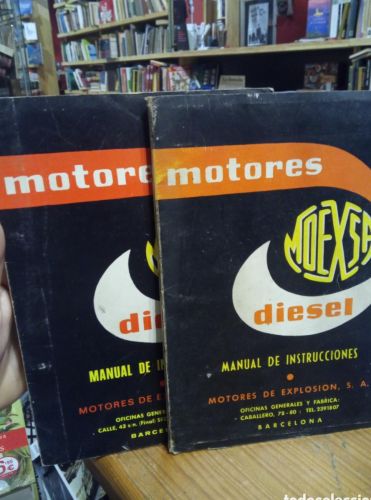 Portada do libro de MOTORES MOEXSA DIESEL. MANUAL DE INSTRUCCIONES. MOTORES DE EXPLOSION S.A