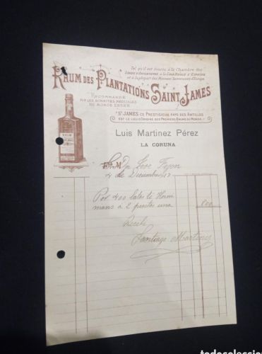 Portada do libro de FACTURA LUIS MARTINEZ PEREZ. LA CORUÑA. 1917