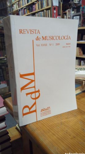 Portada do libro de REVISTA MUSICOLOGIA. VOL XXXII NUMERO 1