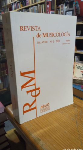 Portada do libro de REVISTA DE MUSICOLOGIA. VOL XXXII. NUMERO 2. 2009