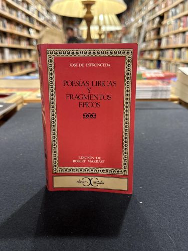 Portada do libro de Poesías líricas y fragmentos épicos