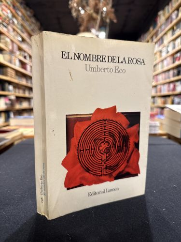Portada do libro de El nombre de la rosa