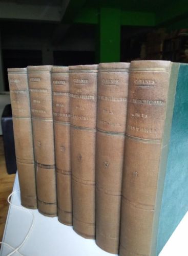 Portada del libro de LAS INDISCRECIONES DE LA HISTORIA. DOCTOR CABANÉS. 1927. 6 VOL