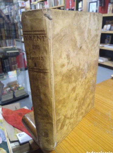 Portada del libro de COMENTARIOS DE LA GUERRA DE ESPAÑA. HISTORIA DE SU REY PHELIPE V EL ANIMOSO. BACALLAR Y SANNA. T.1.