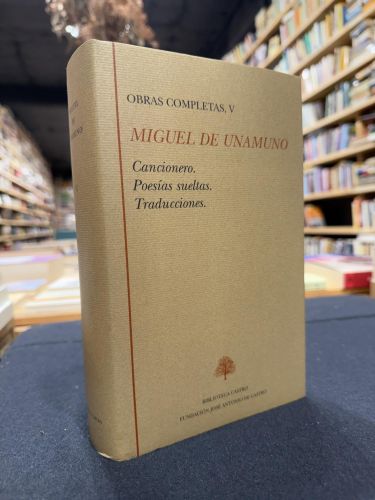 Portada do libro de Obras Completas, V. Cancionero. Poesías sueltas. Traducciones