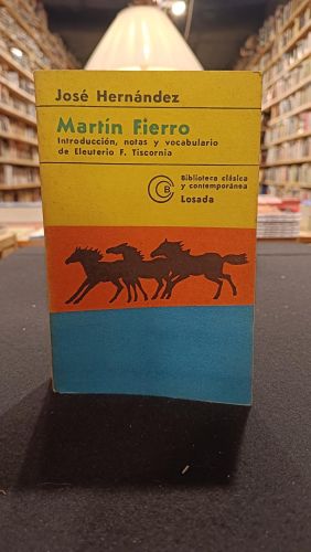 Portada del libro de Martin Fierro