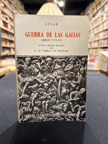 Portada del libro de Guerra de las Galias. Libros V-VI-VII