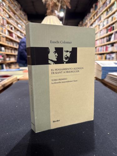 Portada do libro de El pensamiento alemán de Kant a Heidegger I