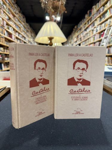 Portada do libro de Para ler a Castelao. 2 vol. Cronoloxía entrevistas e bibliografía. Estudios sobre a obra escrita