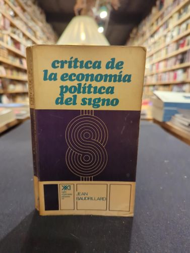 Portada do libro de Crítica de la economía política del signo