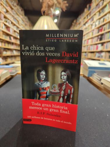 Portada del libro de La chica que vivió dos veces (Serie Millennium 6)