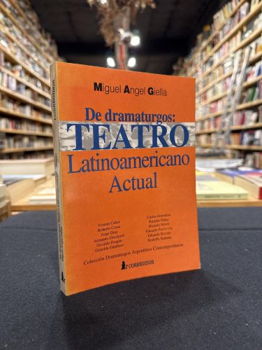 Portada do libro de De dramaturgos: Teatro latinoamericano actual