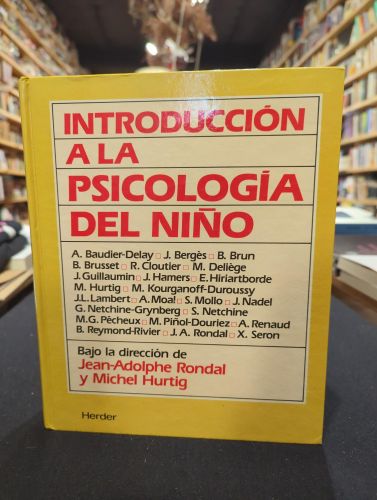 Portada do libro de Introducción a la psicología del niño