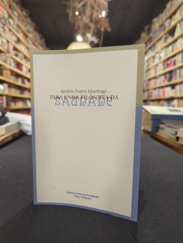 Portada do libro de Para unha filosofía da saudade