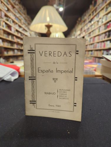 Portada do libro de Folleto Boletín Veredas de la España Imperial. Enero 1940