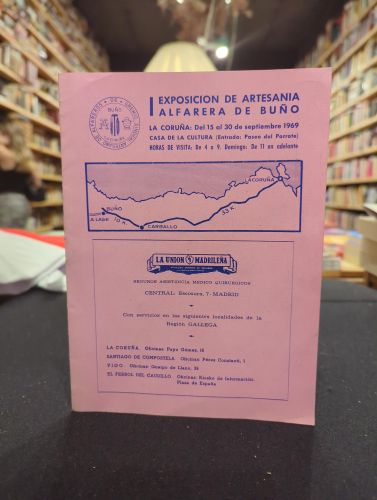 Portada do libro de Folleto/Programa ¨Exposición de artesanía alfafera de Buño I¨ del 15 a3l 0 de septiembre de 1969