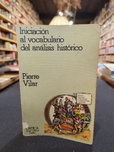Portada do libro de Iniciación al vocabulario del análisis histórico