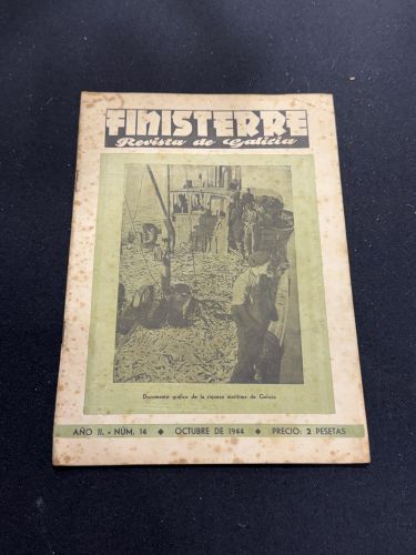 Portada do libro de Finisterre. Revista de Galicia. Año II. Num 14