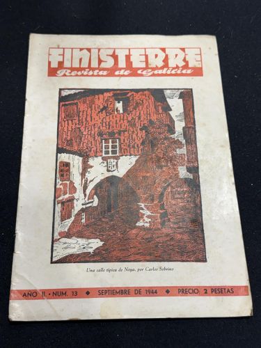 Portada do libro de Finisterre. Revista de Galicia. Año II. Num 13