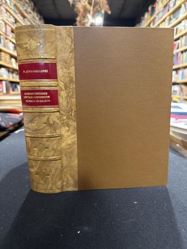 Portada do libro de Nuevos estudios críticos-históricos acerca de Galicia