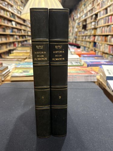 Portada do libro de Historia de los romanos 1888 (2 volúmenes)