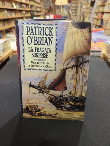 Portada do libro de Una novela de la Armada inglesa. La fragata Surprise