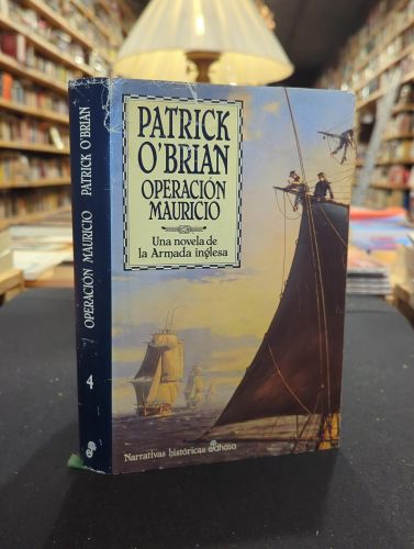 Portada do libro de Una novela de la Armada inglesa. Operación Mauricio