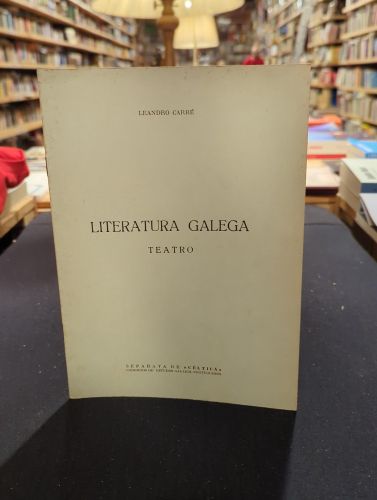 Portada do libro de Literatura galega (Asinado polo autor)