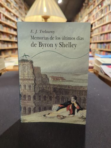 Portada do libro de Memoria de los últimos días de Byron y Shelley