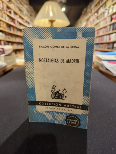 Portada do libro de Nostalgias de Madrid 