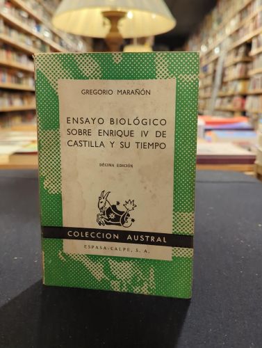 Portada do libro de Ensayo biológico sobre Enrique IV de Castilla y su tiempo 