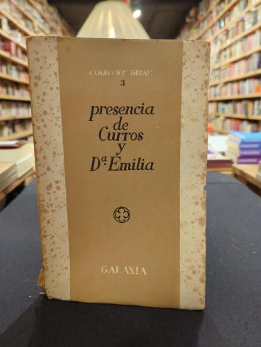 Portada do libro de Presencia de Curros y D.ª Emilia