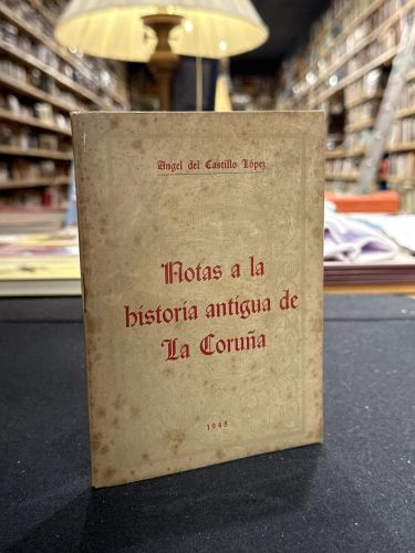 Portada del libro de Notas a la historia antigua de La Coruña