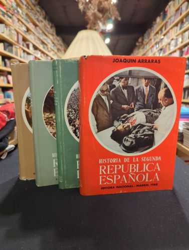 Portada del libro de Historia de la Segunda República española (4 tomos)
