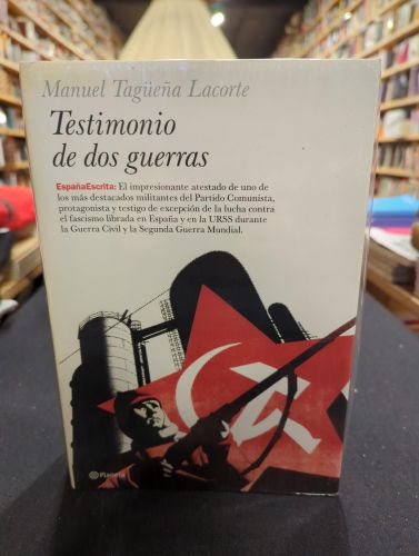 Portada do libro de Testimonio de dos guerras