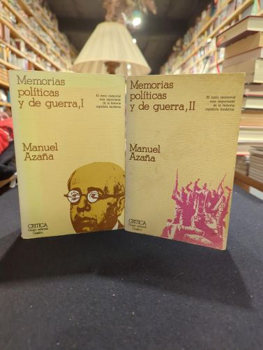 Portada do libro de Memorias políticas y de guerra I y II