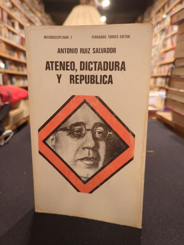 Portada do libro de Ateneo, dictadura y República