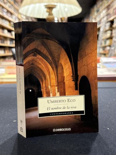 Portada do libro de El nombre de la rosa