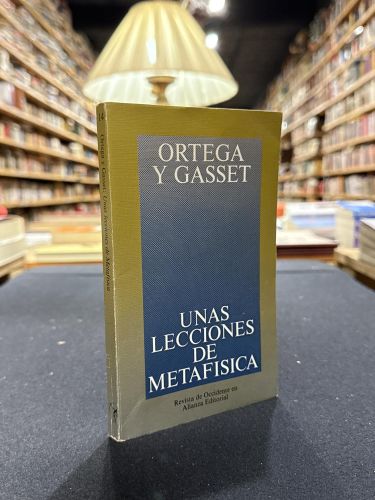 Portada do libro de Unas lecciones de metafísica