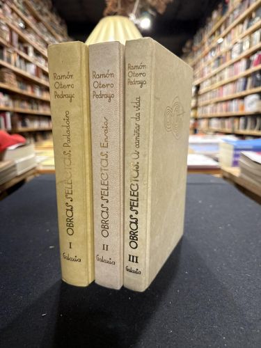 Portada do libro de Obras selectas (3 vol). Parladoiro. Ensaios. Os camiños da vida
