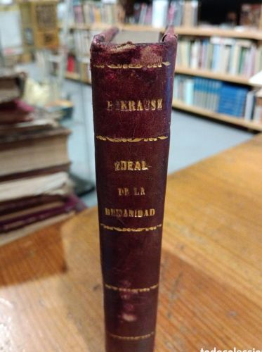 Portada do libro de Krause, Ideal de la humanidad, 1871