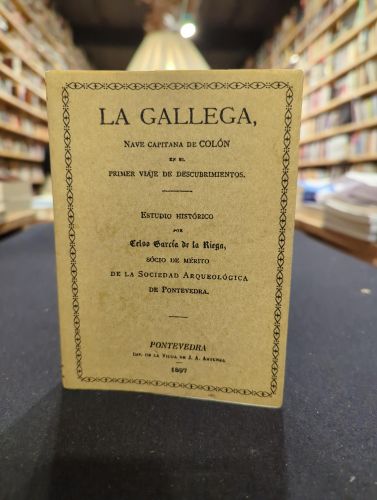 Portada do libro de La Gallega, nave capitana de Colón en el primer viaje de descubrimientos